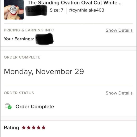 The Standing Ovation 5 ct Oval Cut White Sapphire 925 Silver ring size 8 - Picture 4 of 14